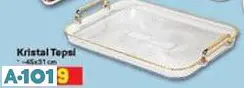 KRİSTAL TEPSİ 45X31 CM KRİSTAL TEPSİ 45X31 CM